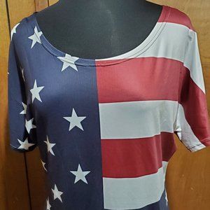 Women's Short Sleeve Patriotic Jersey